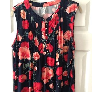 Floral Sleeveless Top
